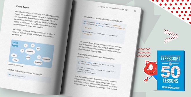 TypeScript in 50 lessons, inner preview